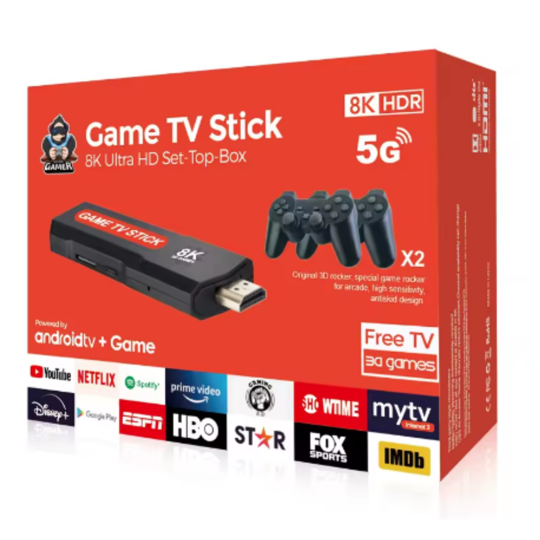 Game TV Stick 8k - androidTV + Game +1000 Juegos