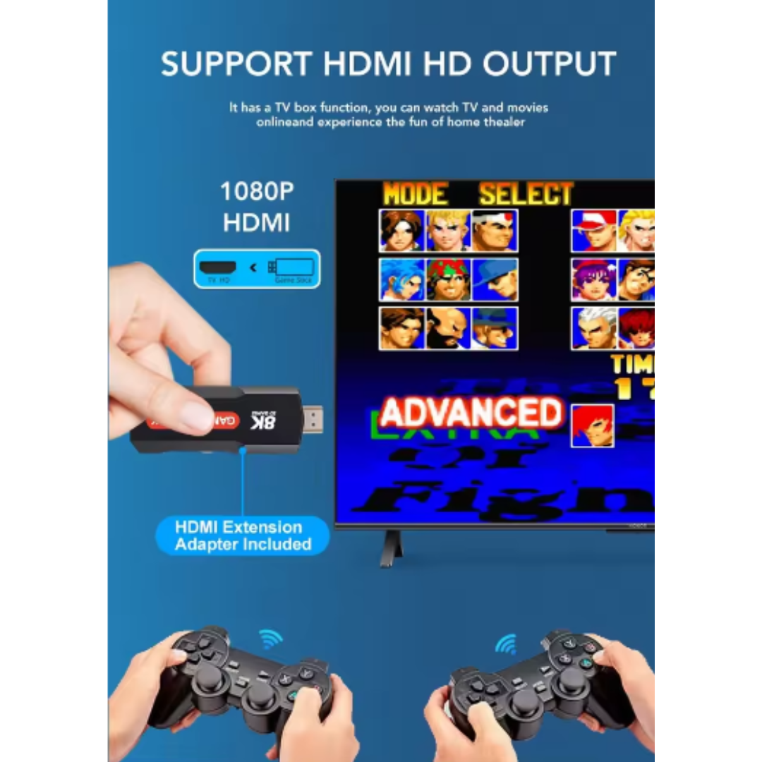 Game TV Stick 8k - androidTV + Game +1000 Juegos