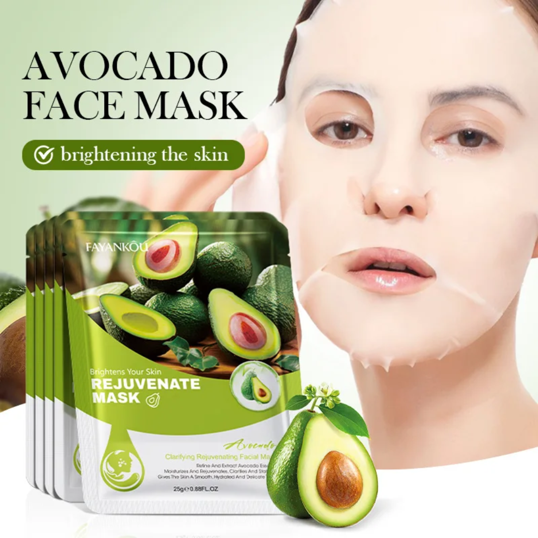 Mascarilla Facial de Aguacate Iluminadora y Rejuvenecedora