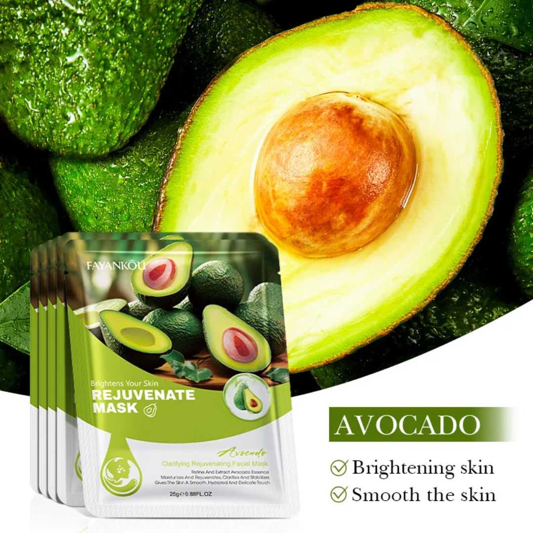 Mascarilla Facial de Aguacate Iluminadora y Rejuvenecedora